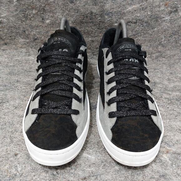 P448 John Leather Sneakers Women's Black Suede Size EU 41 US 11 Streetwear Twee - Picture 3 of 8